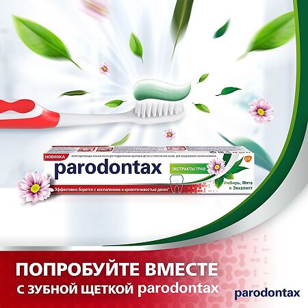 Пародонтакс Экстракты Трав, зубная паста 75 мл 1 шт