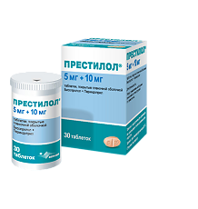 Купить Престилол таблетки покрыт.плен.об. 5 мг+10 мг 30 шт цена