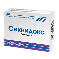Купить Секнидокс таблетки покрыт.плен.об. 1 г 2 шт цена
