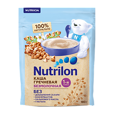 Купить Nutricia Нутрилон каша безмолочная гречневая с 4 мес. 180 г 1 шт цена