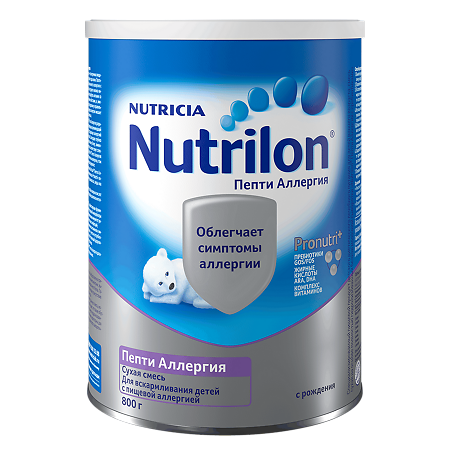 Изображение товара Нутрилон Пепти Аллергия с Пребиотиками Pronutri+ смесь сухая 0+ 800 г