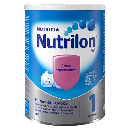 Изображение товара Нутрилон 1 ГА Pronutri+ 800 г сухая молочная смесь для детей 0+