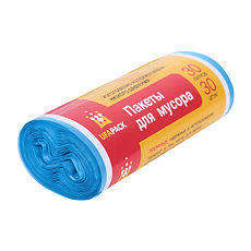Купить UFAPACK Пакеты для мусора 30 л синие 30 шт цена