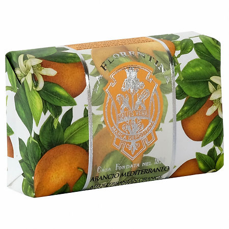 La Florentina Мыло в традиционной упаковке Средиземноморский апельсин 200 г 1 шт