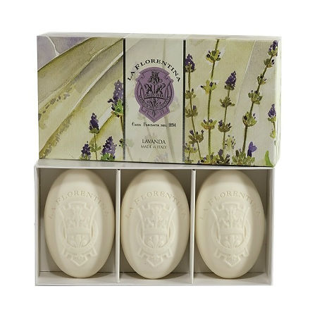 La Florentina Набор мыла в подарочной коробке Лаванда 150 г 1 шт 3 шт