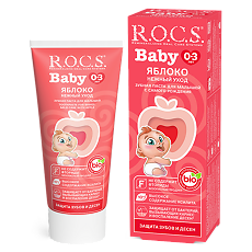 Купить R.O.C.S. Baby Зубная паста для малышей Яблоко 45 г 1 шт цена