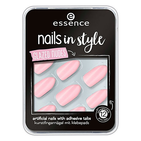 Essence Накладные ногти на клейкой основе Nails in style тон 08 розовый 1 шт