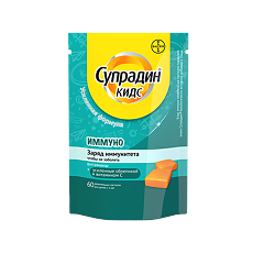 Купить Супрадин Кидс Иммуно жевательные пастилки массой 4,0 г 60 шт цена