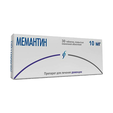 Мемантин таблетки покрыт.плен.об. 10 мг 30 шт