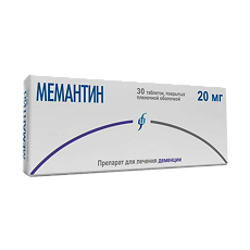 Купить Мемантин таблетки покрыт.плен.об. 20 мг 30 шт цена