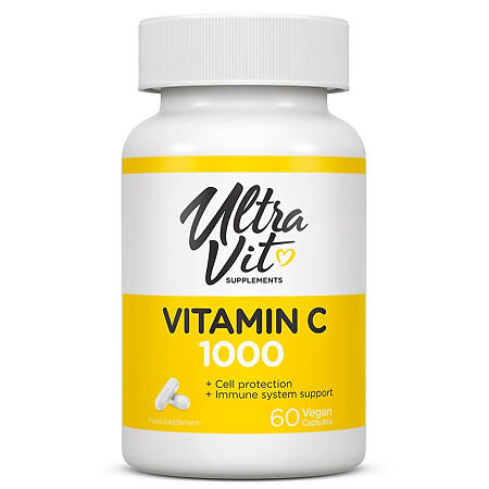 УльтраВит (UltraVit) Supplements Vitamin C 900 мг капсулы массой 1130 мг 60 шт. 60 шт