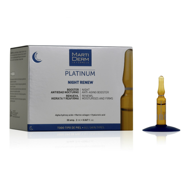 Изображение товара Магнитные ночные ампулы MartiDerm Platinum Night Renew для восстановления кожи Изображение товара Магнитные ночные ампулы MartiDerm Platinum Night Renew для восстановления кожи