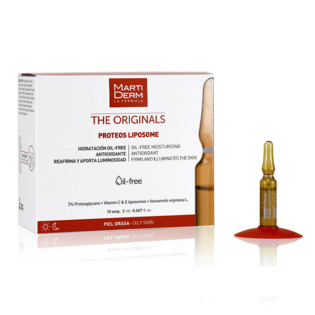 Изображение товара Миостоническая сыворотка MartiDerm The Originals Proteos Liposome для лица и шеи увлажнение и борьб