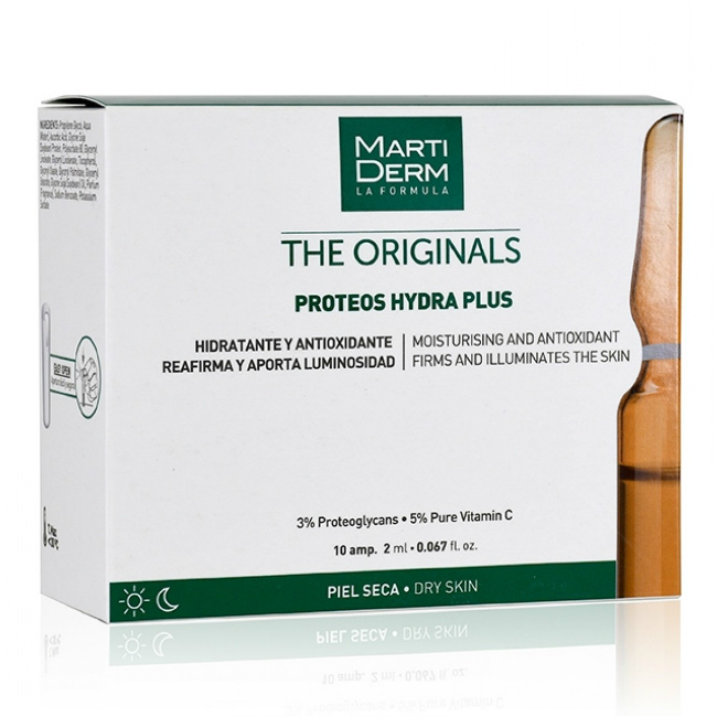 Изображение товара MartiDerm The Originals Proteos Hydra Plus 2 мл ампулы для лица и шеи