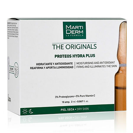 Изображение товара MartiDerm The Originals Proteos Hydra Plus Ориджиналс Протеос Гидра Плюс для лица и шеи ампулы 2 мл 10 шт