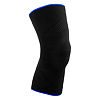 SMARTC Наколенник эластичный трикотажный Sport цвет черный с синим размер №4 34-37 см 1 шт