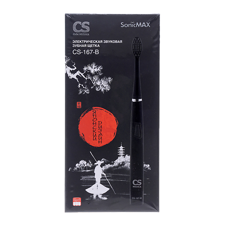 Зубная щетка электрическая звуковая CS Medica SonicMax CS-167-B 1 шт