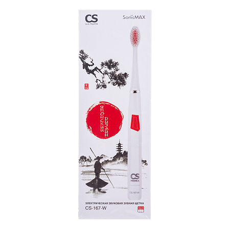 Изображение товара Зубная щетка электрическая звуковая CS Medica SonicMax CS-167-W 1 шт