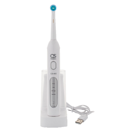 Зубная щетка электрическая звуковая CS Medica CS-485 с зарядным устройством, 1 шт