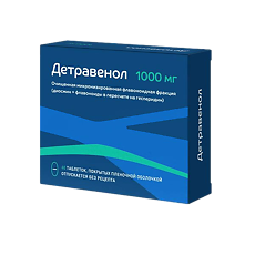 Купить Детравенол таблетки покрыт.плен.об. 1000 мг 60 шт цена