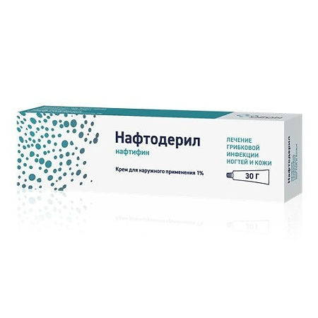 Изображение товара Крем Нафтодерил 1% для наружного применения 30 г против грибка ногтей и кожи