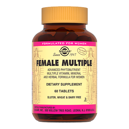 Изображение товара Solgar Мультивитаминный и минеральный комплекс для женщин / Female Multiple Tablets таблетки массой 2,2 г 60 шт