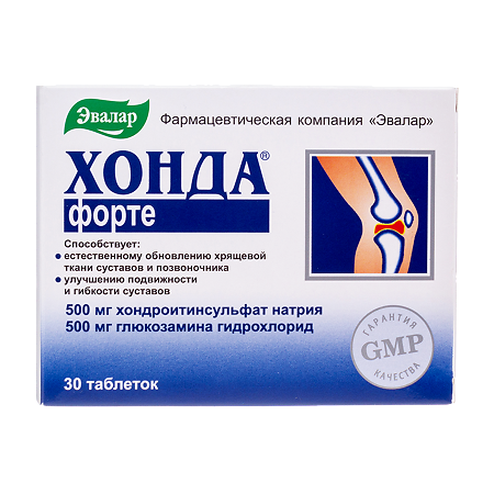 Хонда форте таблетки покрыт.об. по 1,3 г 30 шт