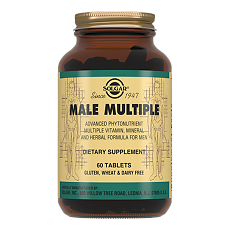 Купить Solgar Мультивитаминный и минеральный комплекс для мужчин / Male Multiple Tablets таблетки массой 2,205 г 60 шт цена