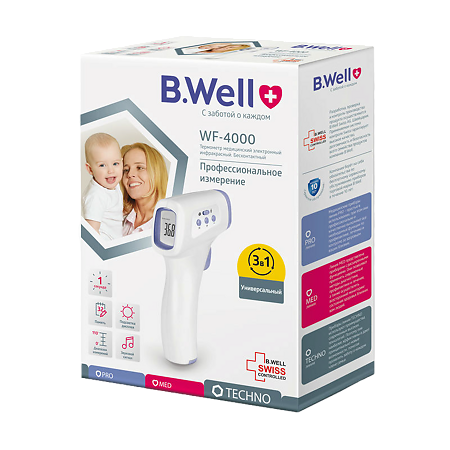 Изображение товара Термометр инфракрасный B.Well WF-4000 бесконтактный 1 шт