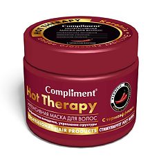 Купить Compliment Hot Therapy Маска-компресс горячая укрепление и активация роста для всех типов волос 500 мл 1 шт цена