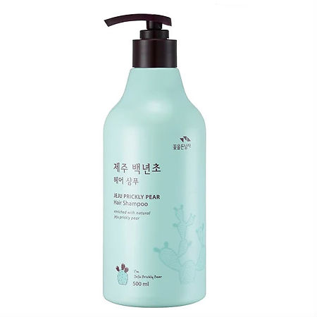 Flor de Man Шампунь с кактусом увлажняющий Jeju Prickly Pear Hair Shampoo 500 мл 1 шт