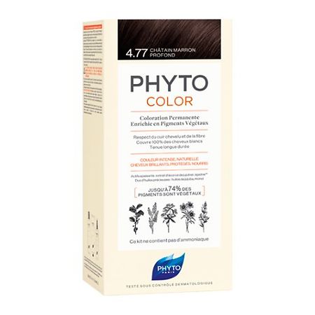 Изображение товара PhytoColor Краска для волос насыщенный глубокий каштан 4.77 1 шт
