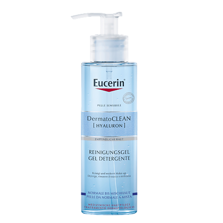 Eucerin DermatoClean Гель освежающий и очищающий для умывания фл 200 мл 1 шт