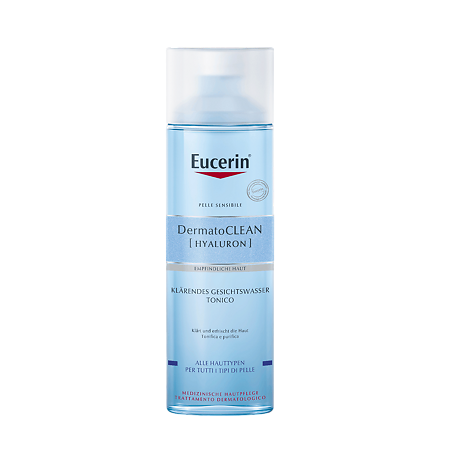 Изображение товара Eucerin DermatoClean Тоник освежающий и очищающий 200 мл для чувствительной кожи