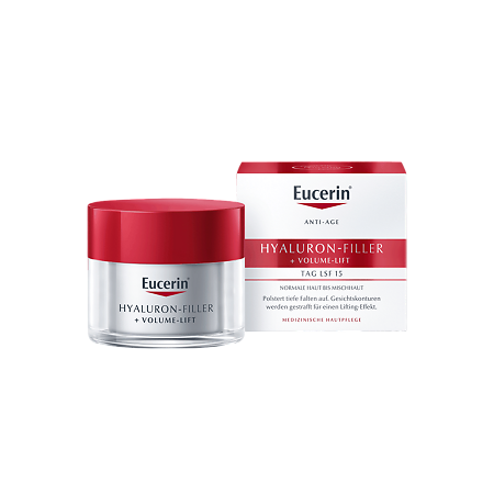 Eucerin Hyaluron-Filler+Volume-Lift Крем для дневного ухода за нормальной и комбинированной кожей банка 50 мл 1 шт