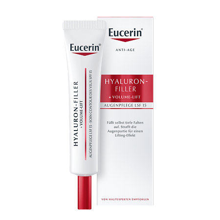 Изображение товара Eucerin Hyaluron-Filler+Volume-Lift Крем для ухода за кожей вокруг глаз туба 15 мл 1 шт