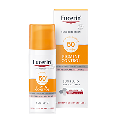 Купить Eucerin Sensitive Protect Cолнцезащитный флюид п/пигментации SPF50+ фл 50 мл 1 шт цена