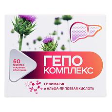 Изображение товара Гепо Комплекс Витамир таблетки покрыт.об. массой 165 мг 60 шт