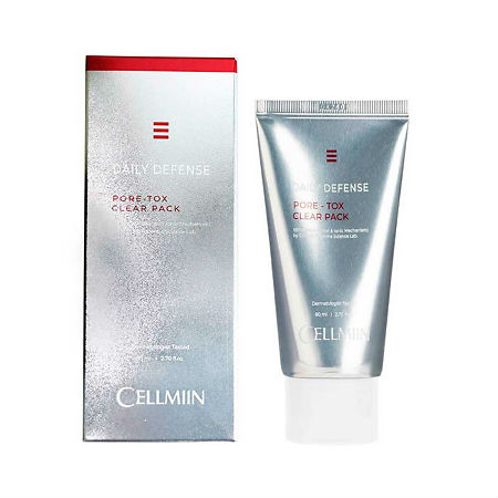 Cellmiin Daily defense pore-tox Маска для лица с эффектом детоксал 80 мл 1 шт