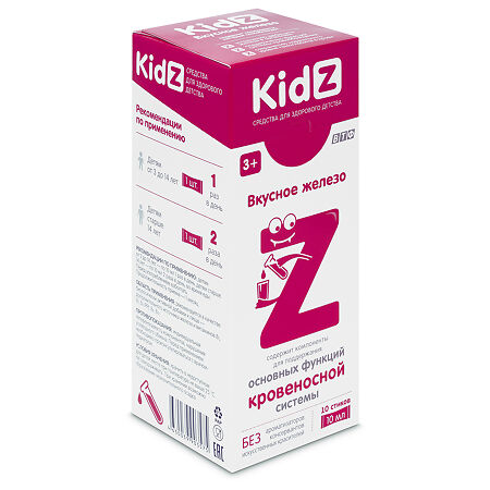 KidZ Вкусное железо 3+ стик 10 мл 10 шт