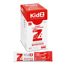 Изображение товара Кидз (Kidz) Сироп с карнитином 1,5+ стик по 2,5 мл 20 шт