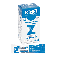 Купить KidZ Сироп с холином 3+ стик по 5 мл 10 шт цена