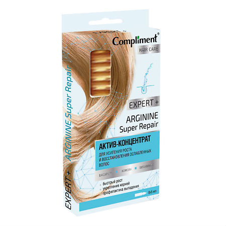 Compliment Expert+ Актив-концентрат для усиления роста и восстановления ослабленных волос 5 мл 8 шт