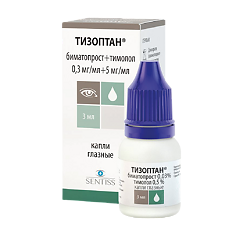Купить Тизоптан капли глазные 0,3 мг+5 мг/мл 3 мл фл 1 шт цена