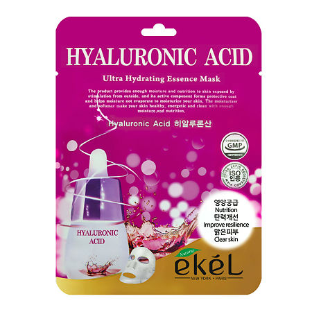 Ekel Ultra Hydrating Essence Mask Hyaluronic Acid Тканевая маска с гиалуроновой кислотой 25 мл 1 шт
