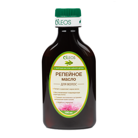 Oleos Репейное масло с эфирным маслом чайного дерева 100 мл 1 шт