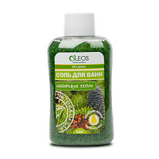 Купить Oleos Морская соль для ванн Сибирское тепло 400 г 1 шт цена