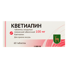 Купить Кветиапин таблетки покрыт.плен.об. 100 мг 60 шт цена