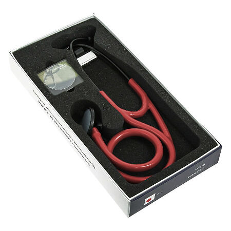 Стетоскоп Amrus 04-АМ404 Deluxe медицинский терапевтический красный 1 шт