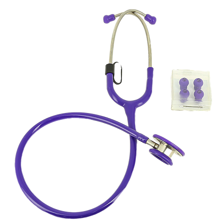 Стетоскоп Amrus 04-АМ420 Delux медицинский двухсторонний терапевтический фиолетовый 1 шт